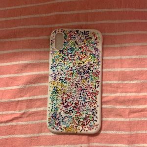 White/rainbow iPhone case for iPhone ten (homemade)